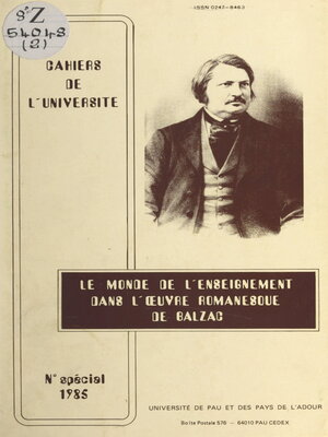 cover image of Le monde de l'enseignement dans l'œuvre romanesque de Balzac